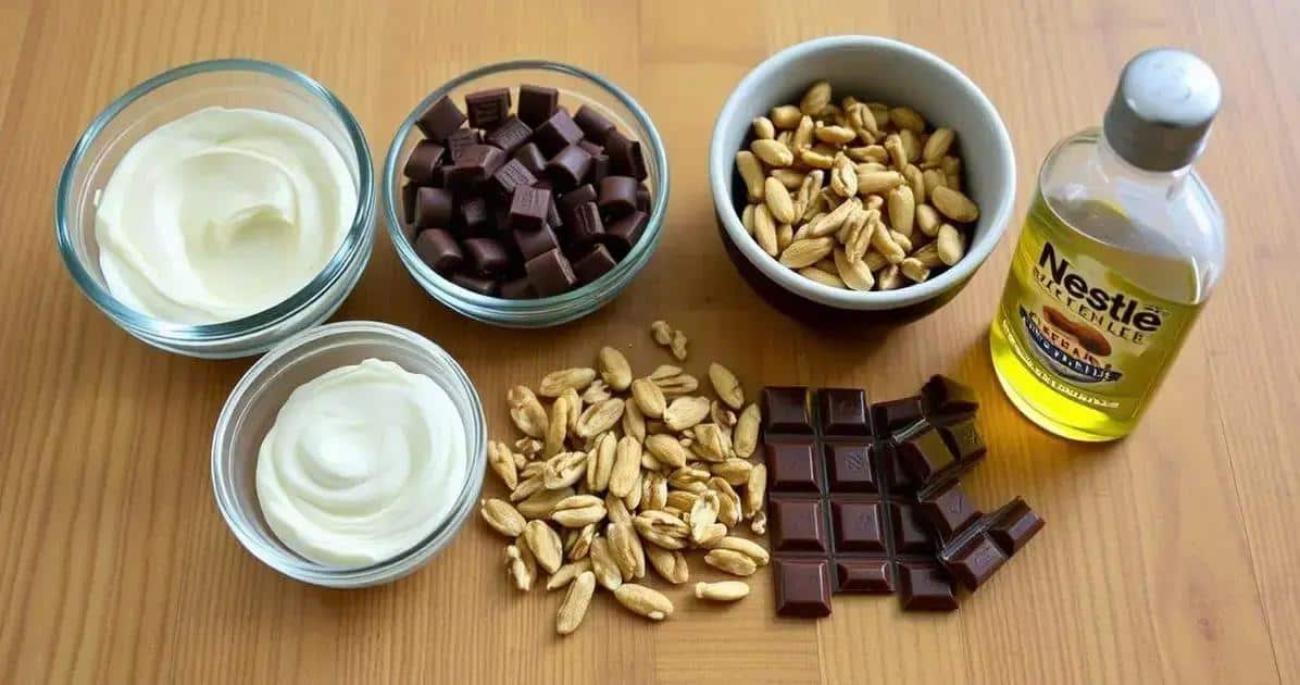 Ingredientes da Barra de Chocolate Nestlé Recheada