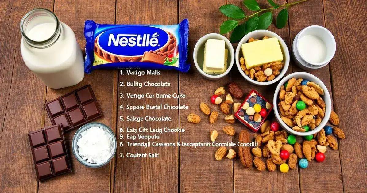 Ingredientes da Barra de Chocolate Nestlé Recheada