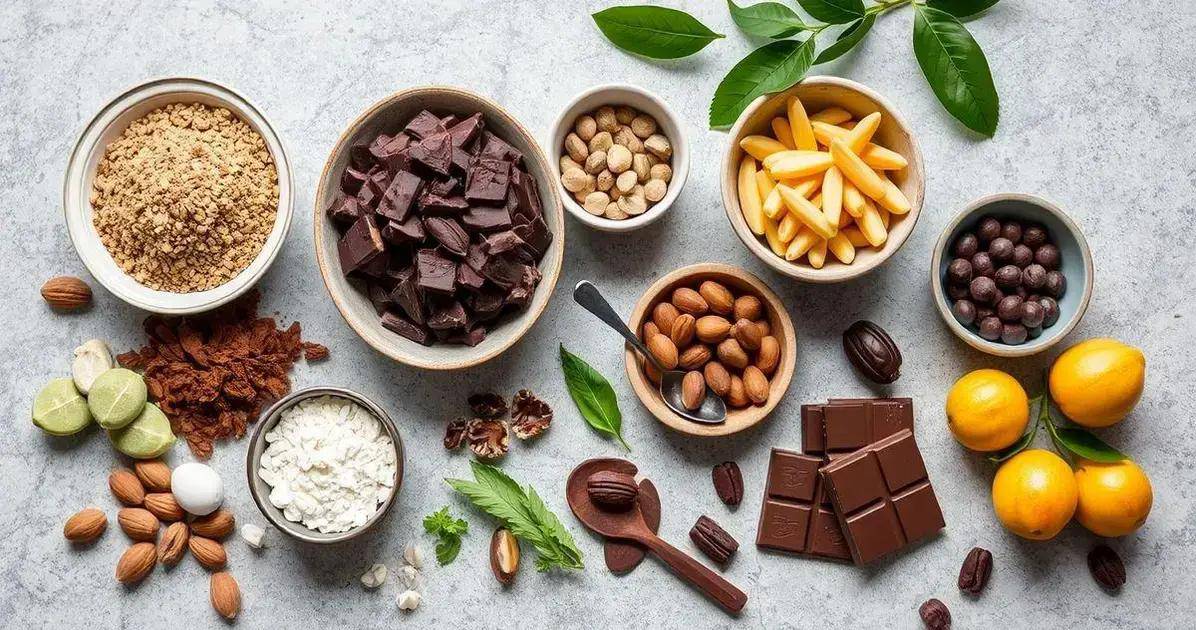Ingredientes da Receita com Chocolate Fracionado