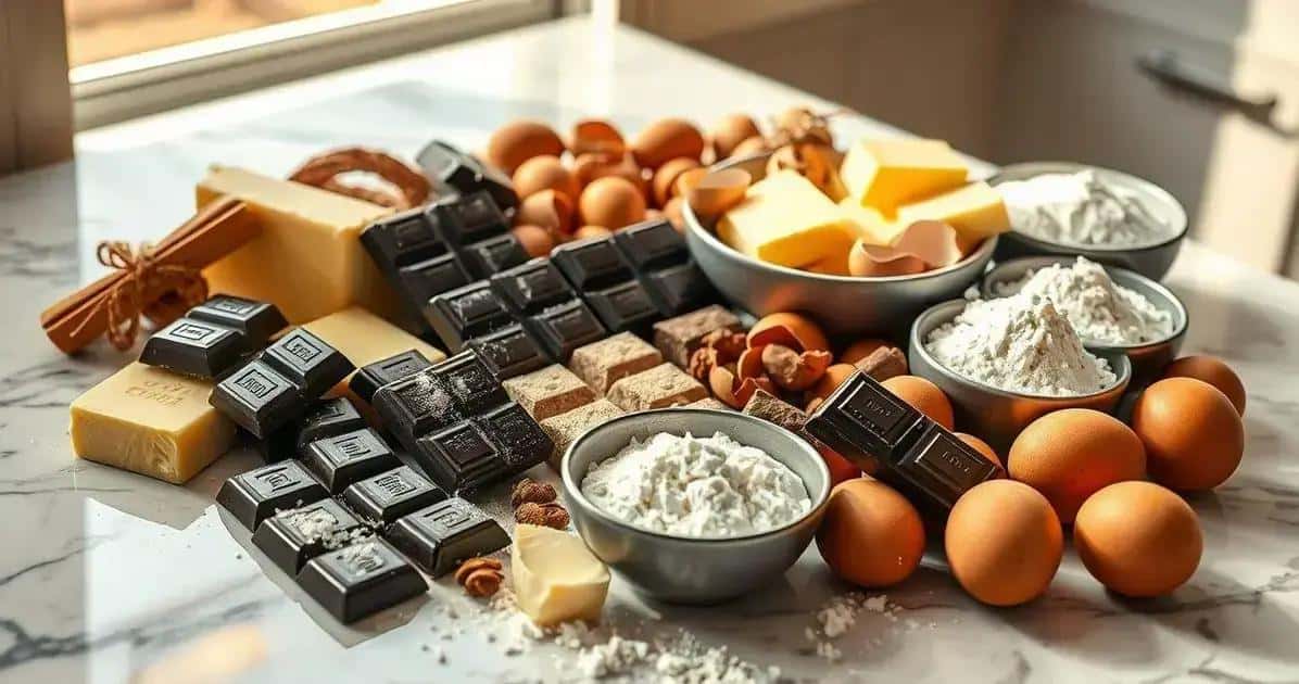 Ingredientes da Receita de Chocolate Nobre