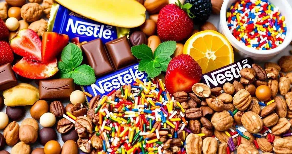 Ingredientes da Receita de Decoração com Barra de Chocolate Nestlé