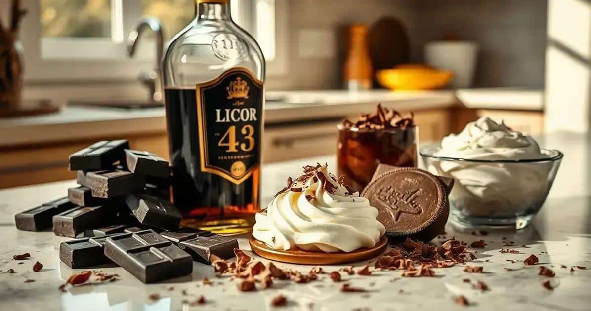 Ingredientes para Sobremesas com Licor 43 Chocolate