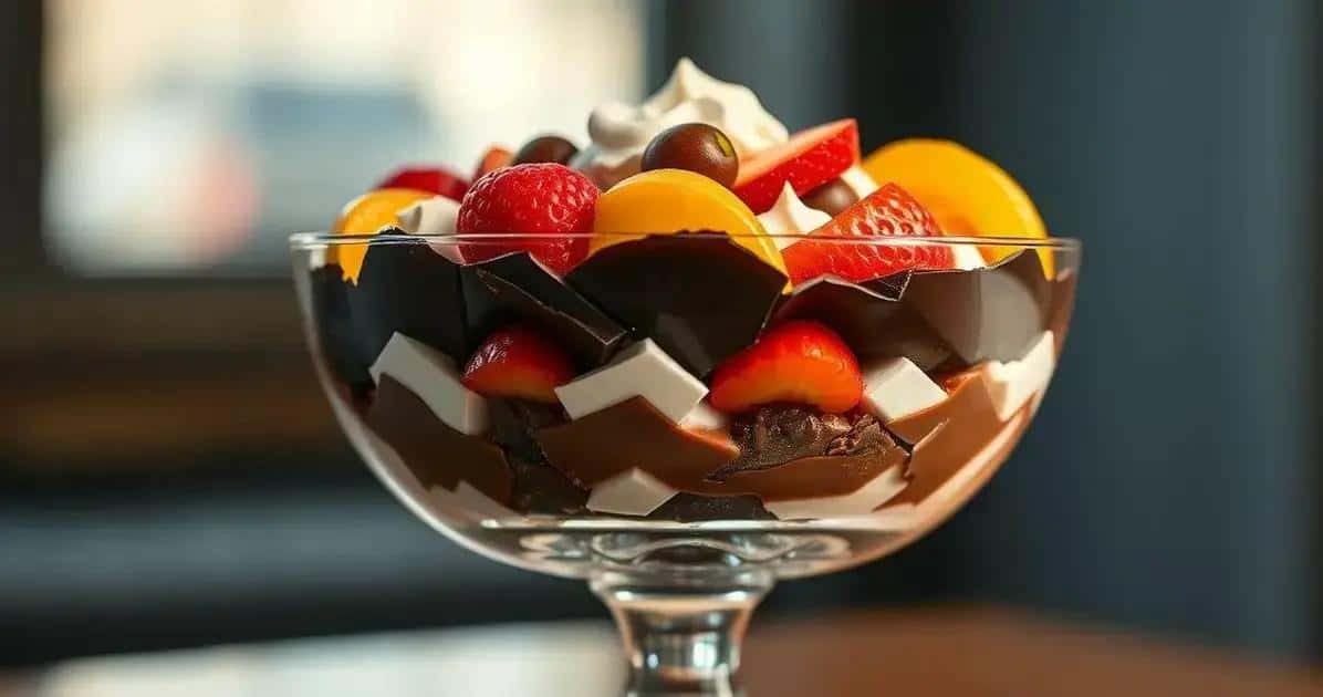 Montando a Sobremesa com Barra de Chocolate Nestlé