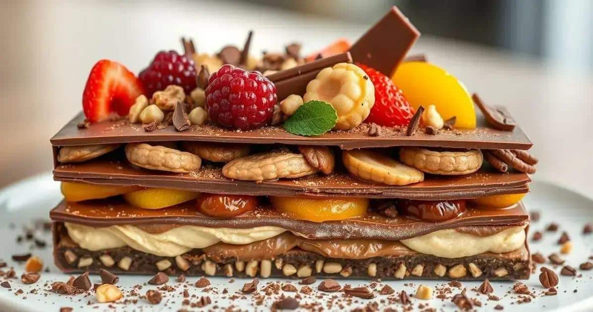 Montando a Sobremesa com Chocolate Nobre
