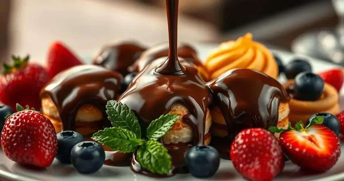 Preparando o Molho de Chocolate Nobre para Sobremesas