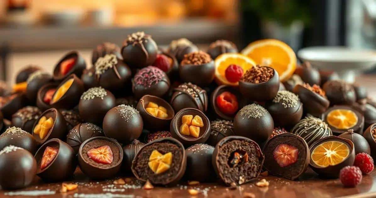 Receita de Bombom com Chocolate Nobre