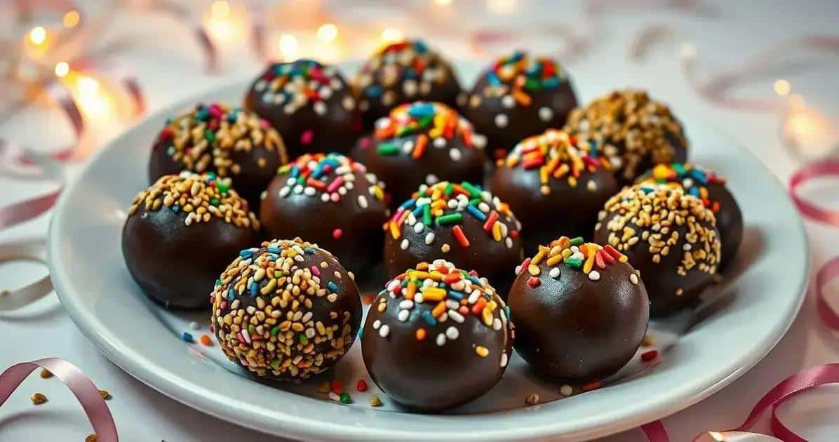 Receita de Brigadeiro Gourmet com Chocolate Nobre