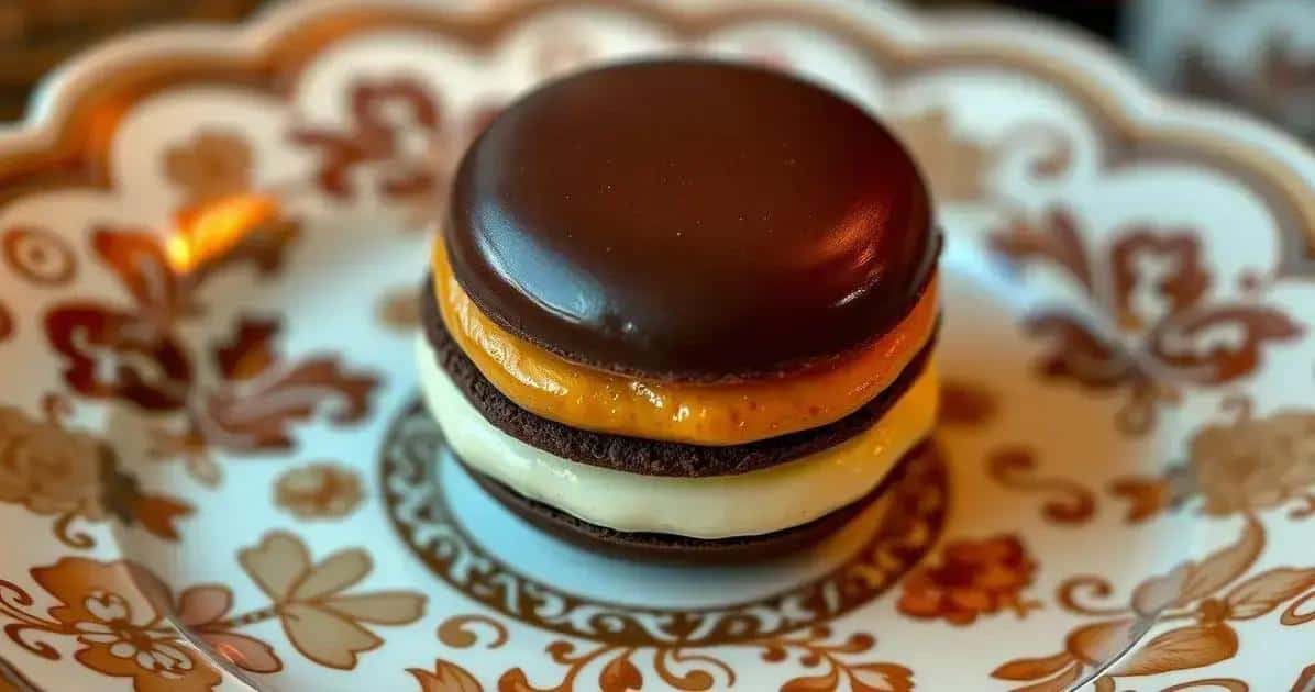 Bombom Tricolor: Camadas Definidas e Lindas