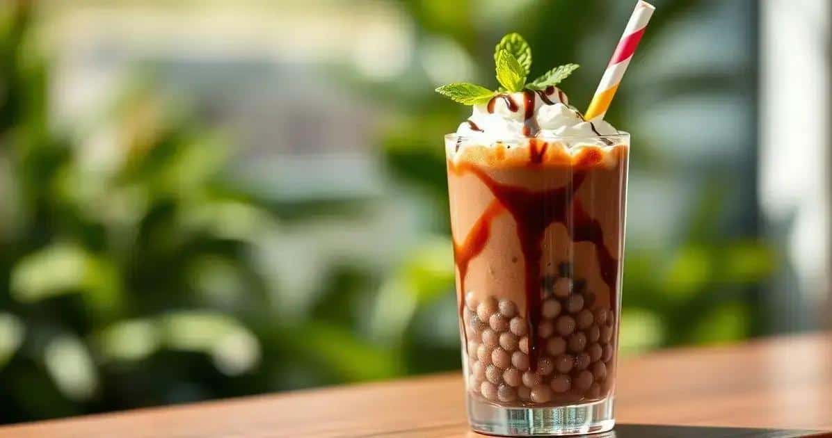 Choco Bubble Tropical: Pérolas de Tapioca & Sabor