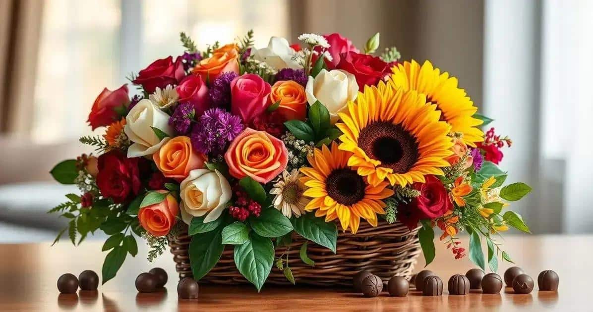 Combinações de Chocolates e Flores
