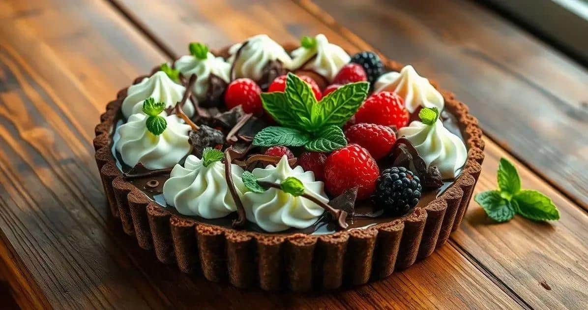 Como Decorar a Torta de Chocolate com Licor de Menta