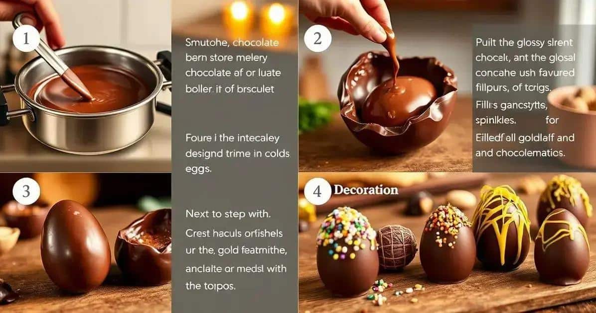 Como Fazer Ovos de Chocolate Artesanais