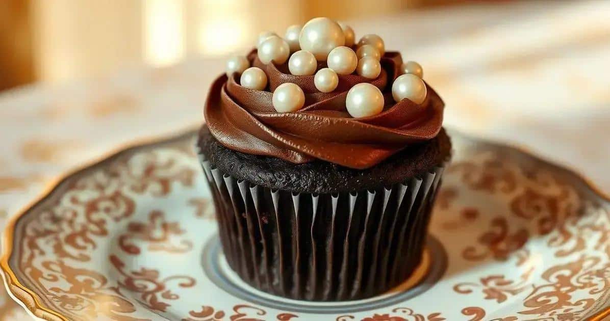 Cupcake Pérola Glam: Luxo em Formato Individual