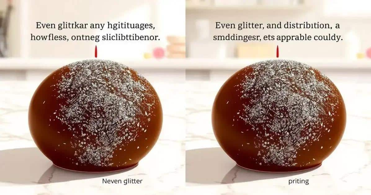 Erros Comuns ao Aplicar Gliter no Chocolate