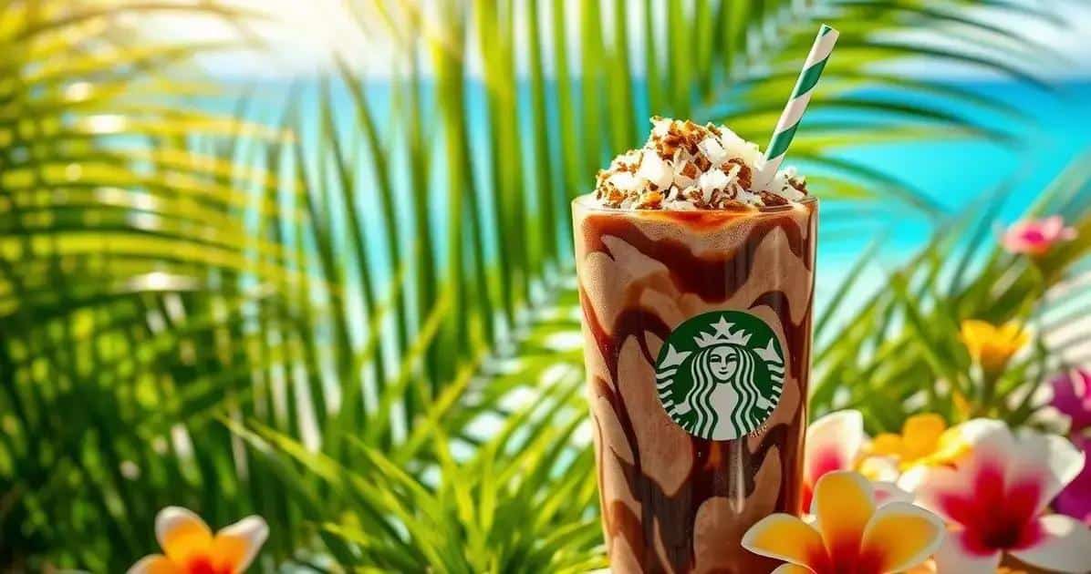 Frappuccino Praia Doce: Coco & Cacau Gelados