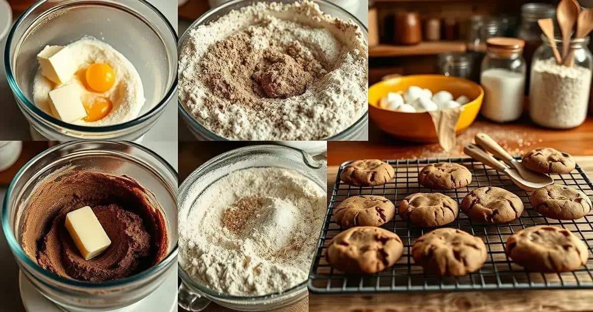 Método de Preparação para Cookies de Chocolate