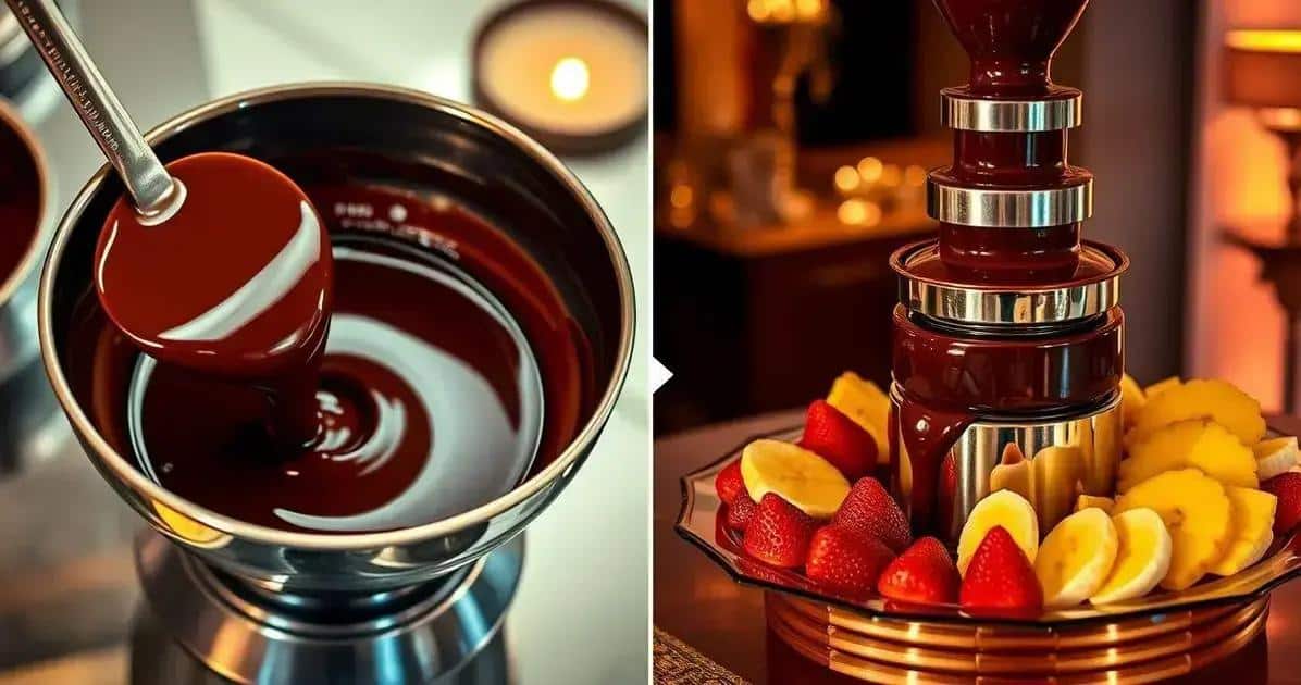 Método de Preparo da Cascata de Chocolate