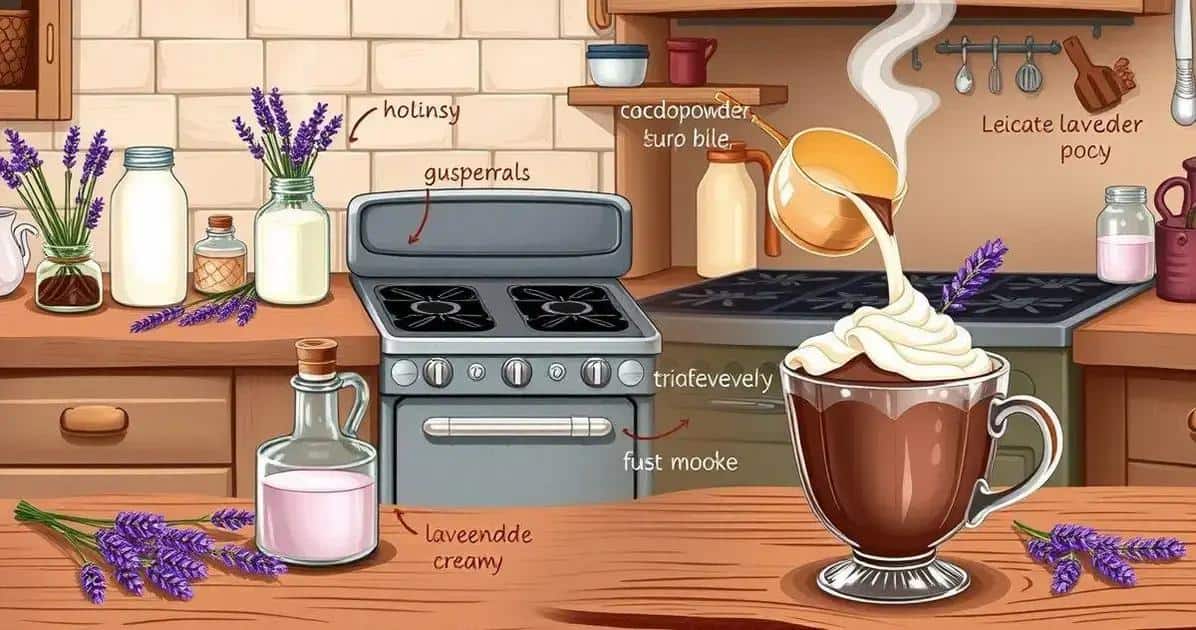 Método de Preparo do Chocolate Quente com Lavanda Suave