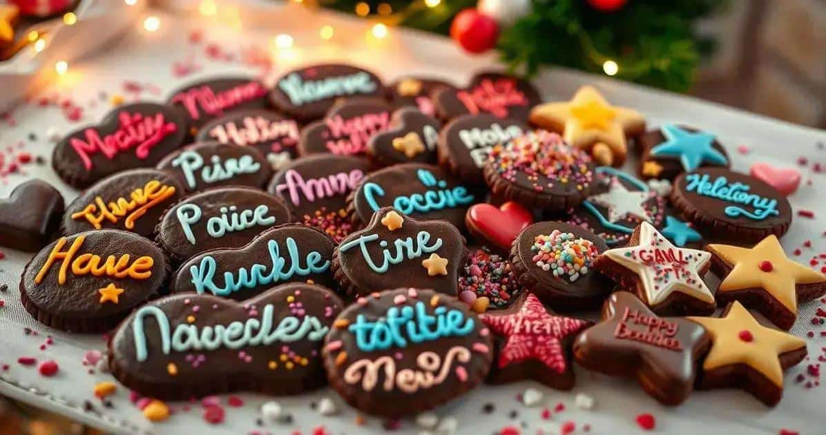 Sugestões de Decoração para Cookies com Mensagens