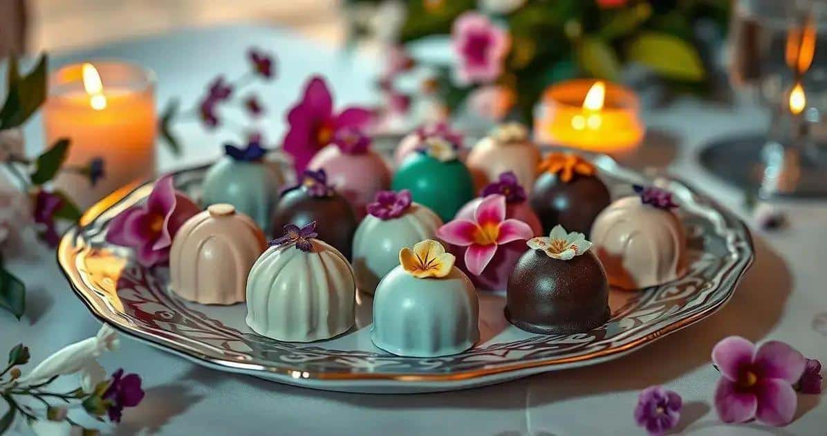Trufas Jardim Secreto: Perfume de Chá em Chocolate