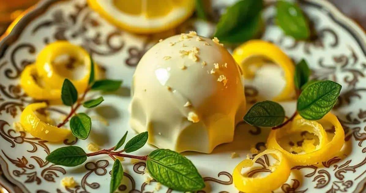 Trufas Sol da Itália: Limoncello Brilhando no Chocolate Branco