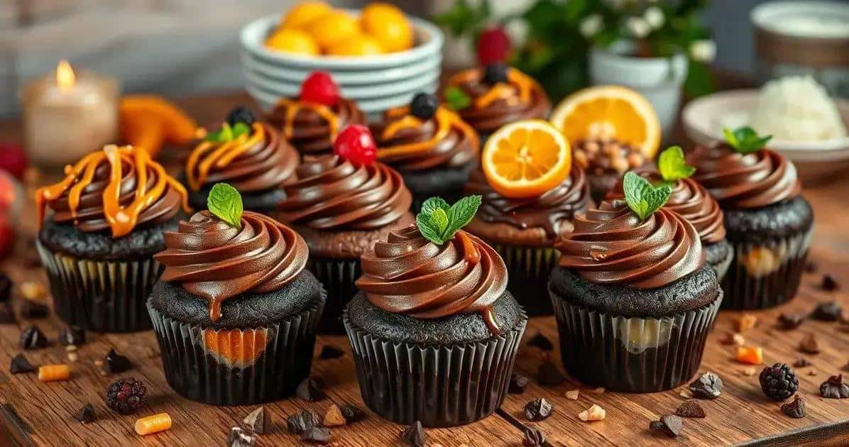 Variantes dos Cupcakes de Chocolate