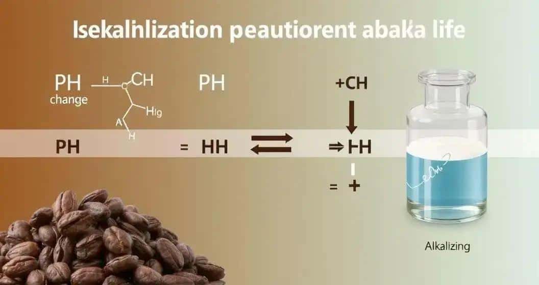 A química por trás da alcalinização do cacau