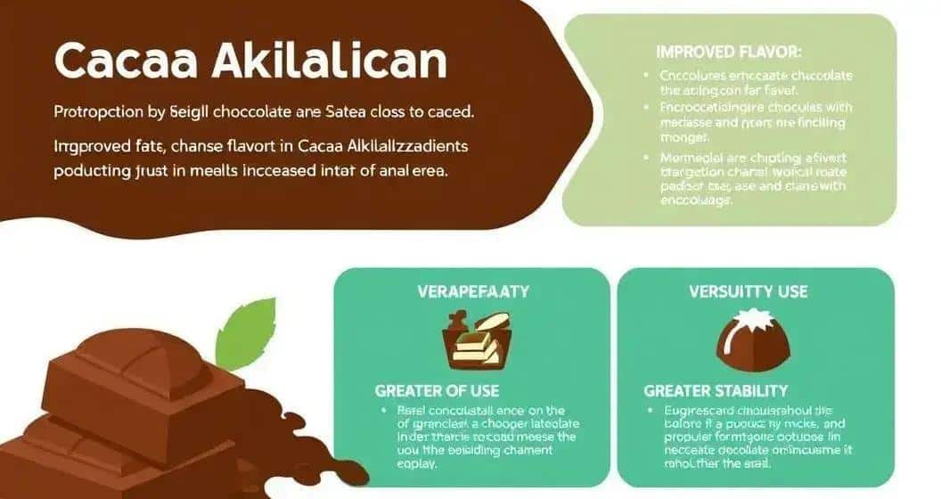 Benefícios da alcalinização na produção de chocolate