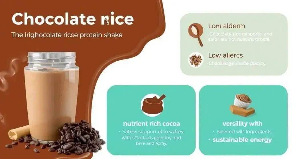 Benefícios do Shake de Chocolate com Proteína de Arroz