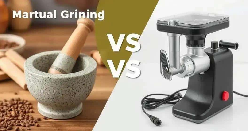 Comparação de Métodos: Trituração Manual e Elétrica Comparação de Métodos: Trituração Manual e Elétrica