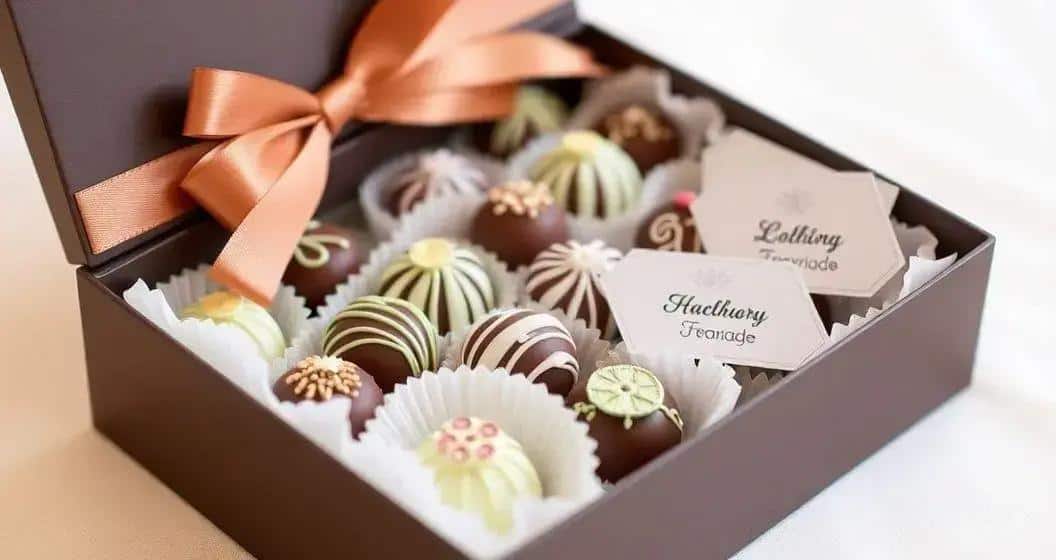 Cuidado na Apresentação das Mini Trufas Cuidado na Apresentação das Mini Trufas