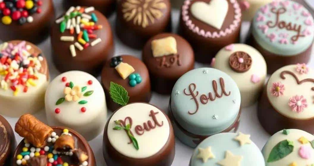 Decorações Criativas para Chocolates com Fotos Decorações Criativas para Chocolates com Fotos