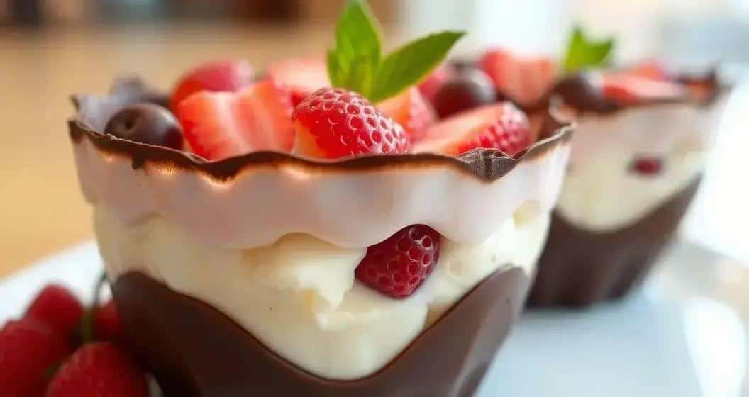 Ingredientes dos Taças de Chocolate