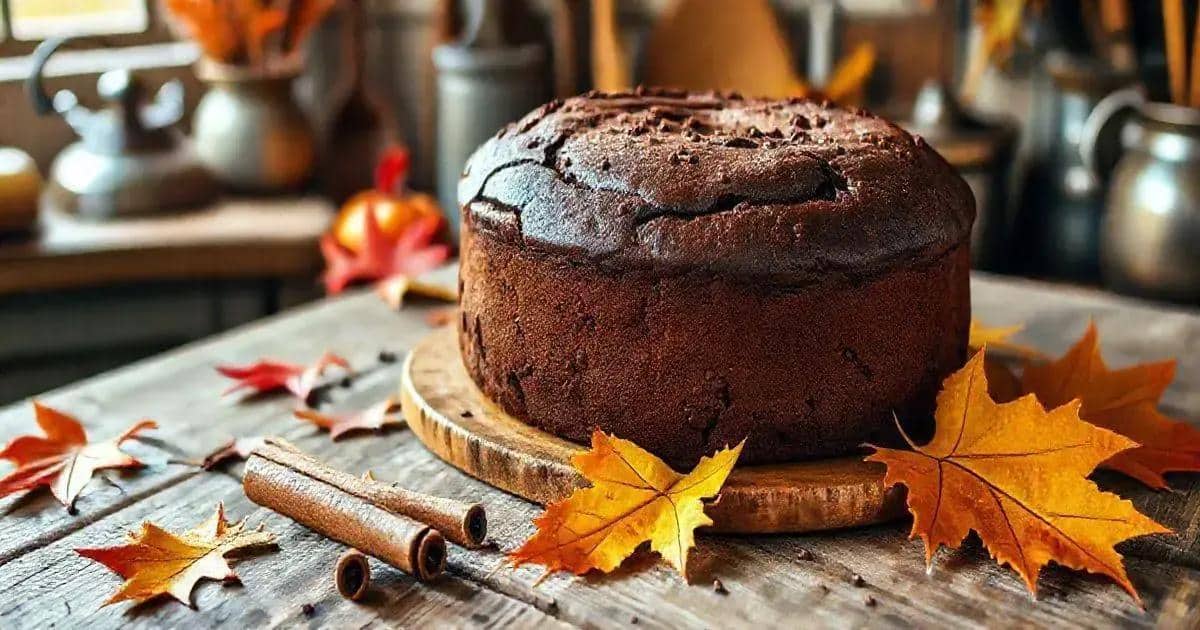 Ingredientes para o Bolo de Chocolate com Abóbora Especiada