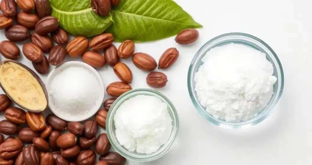 Ingredientes para o processo de alcalinização do cacau