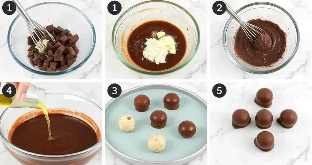 Método de Preparo das Trufas Alcoólicas Método de Preparo das Trufas Alcoólicas