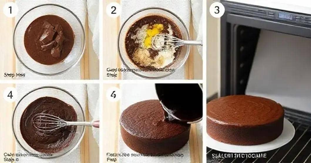 Método de Preparo do Bolo de Chocolate