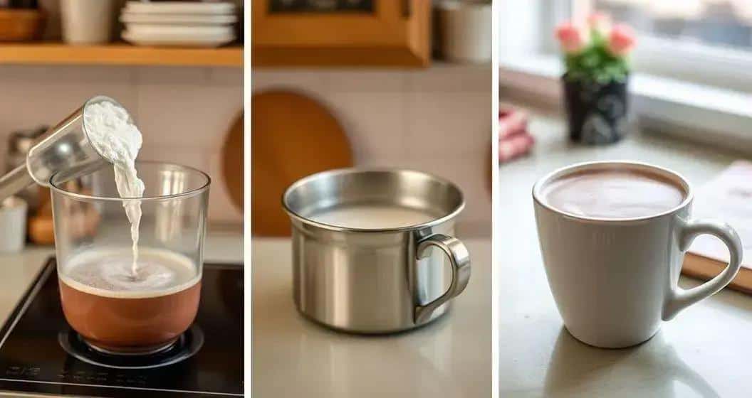 Método de Preparo do Chocolate Quente Light Método de Preparo do Chocolate Quente Light