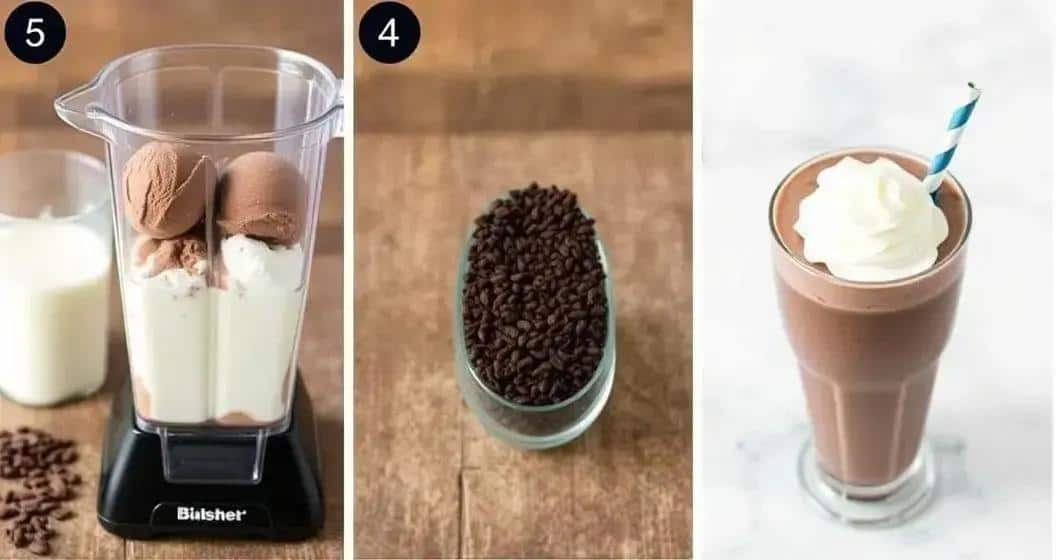 Método de Preparo do Shake de Chocolate