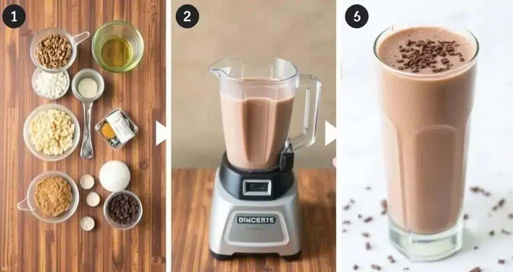 Método de Preparo do Shake de Chocolate