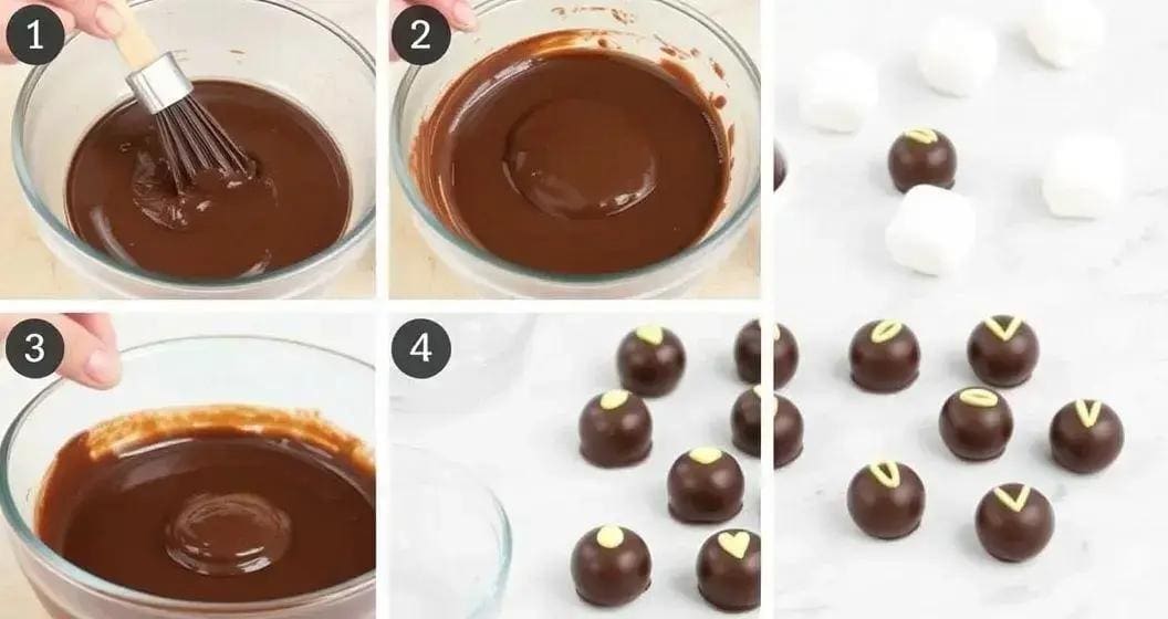 Método de Preparo dos Bombons Método de Preparo dos Bombons