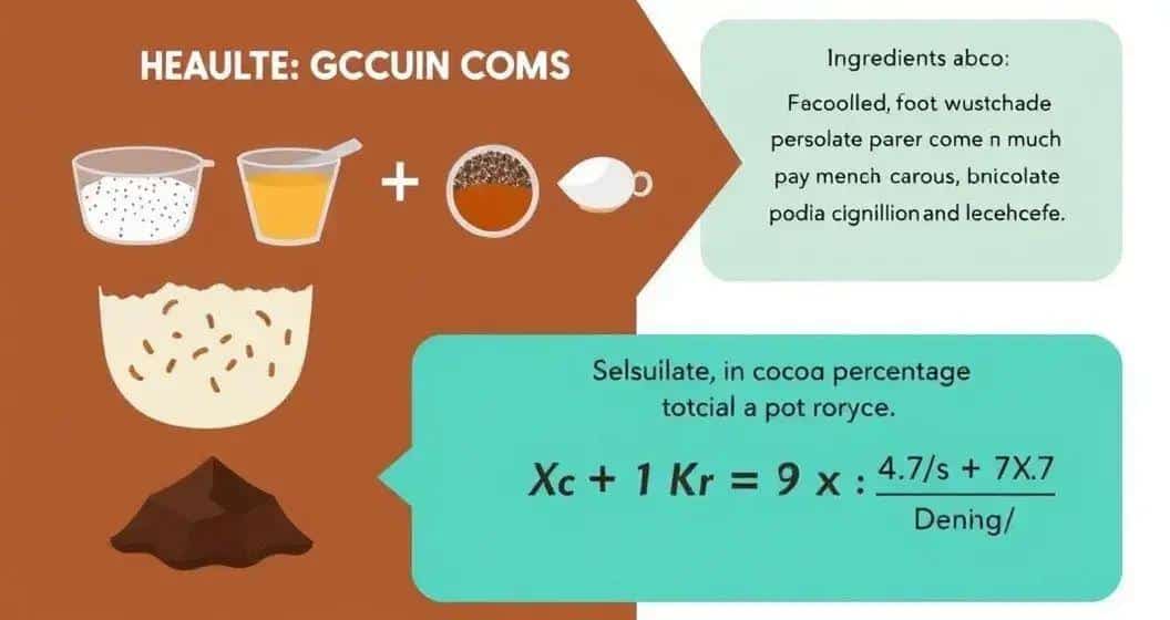 Método para calcular porcentagem de cacau com precisão Método para calcular porcentagem de cacau com precisão