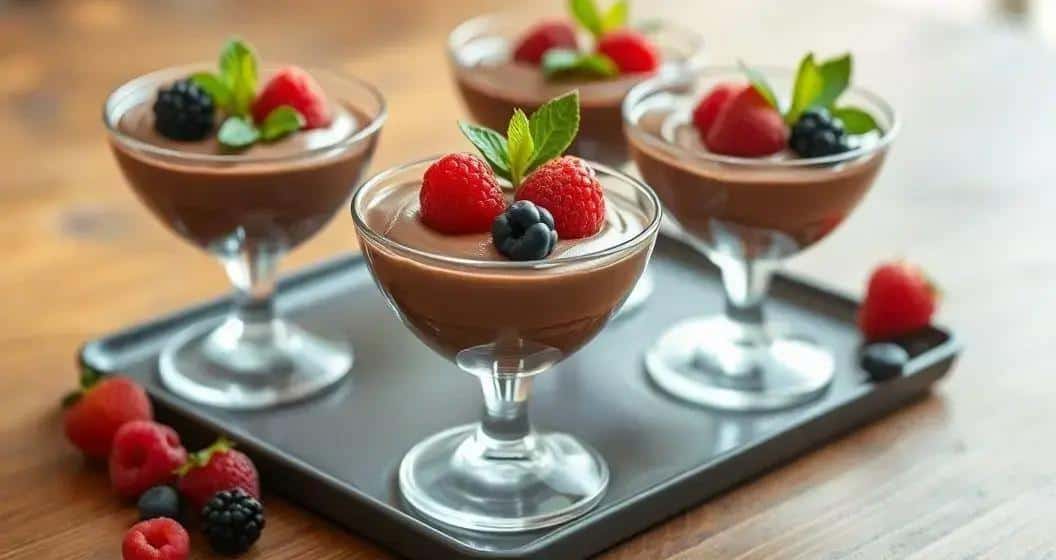 Mousse Olimpo Macio: Iogurte Grego e Cacau Celestial