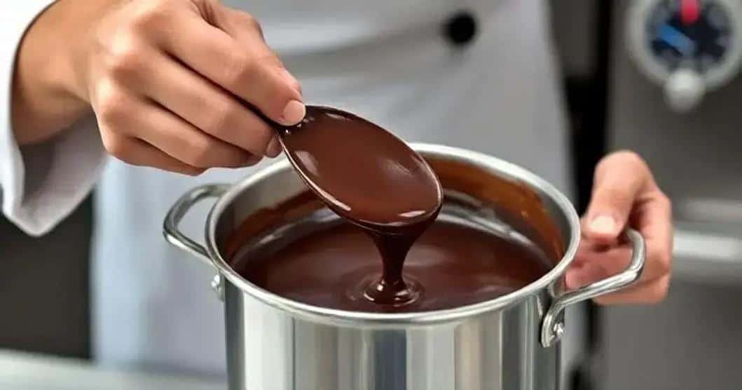 Preparação do chocolate perfeito