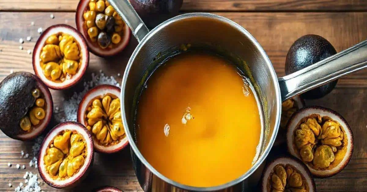 Preparando a Calda de Maracujá