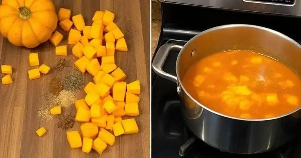 Preparando o Doce de Abóbora