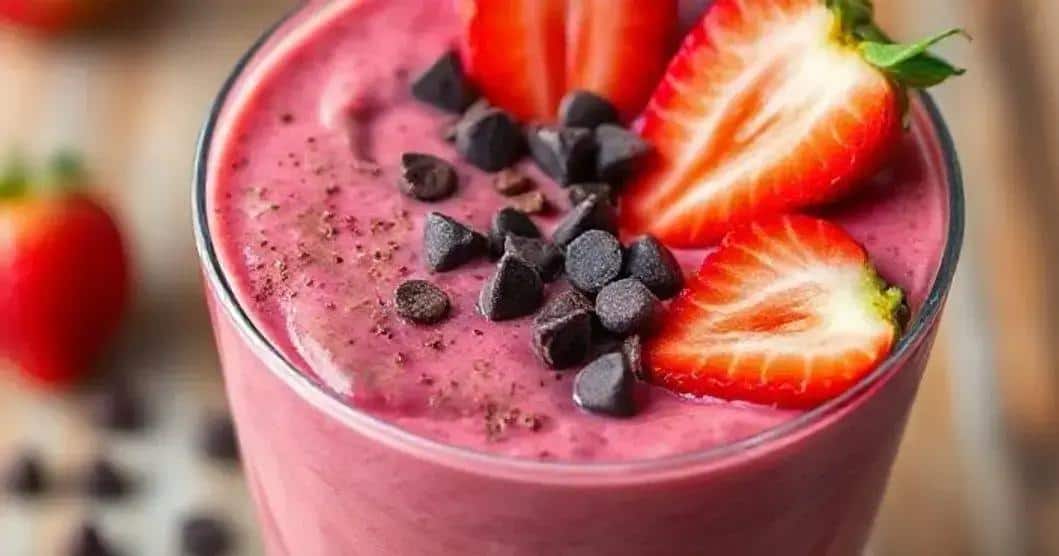 Smoothie Amor Congelado: Morangos & Cacau Cremoso