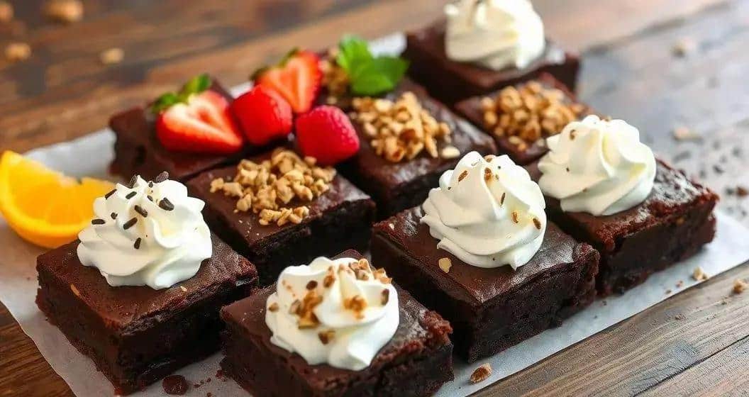 Sugestões de acompanhamento para o brownie Sugestões de acompanhamento para o brownie