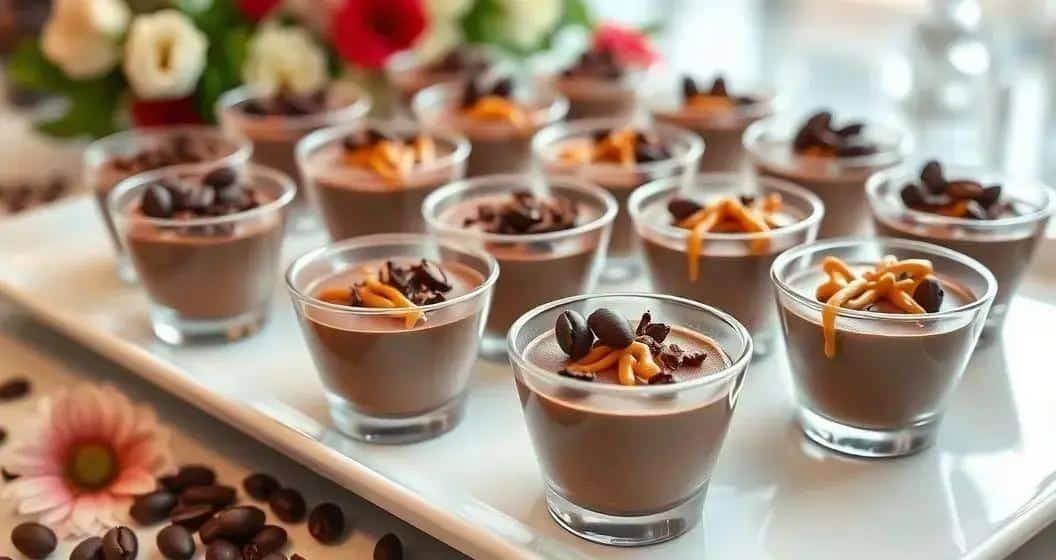 Sugestões de apresentação da mousse Sugestões de apresentação da mousse