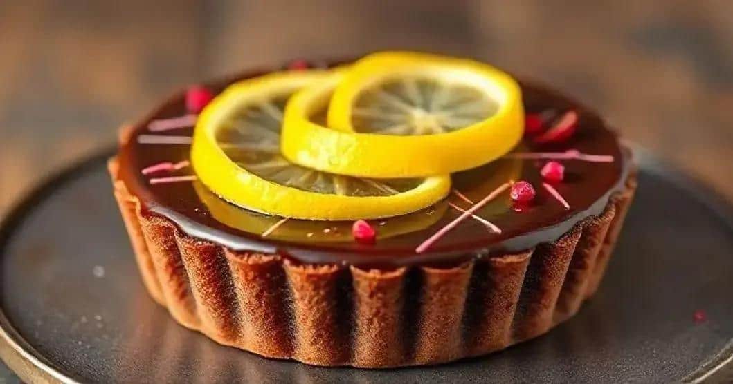 Torta Brilho Siciliano: Limão Fresco Abraçado pelo Chocolate